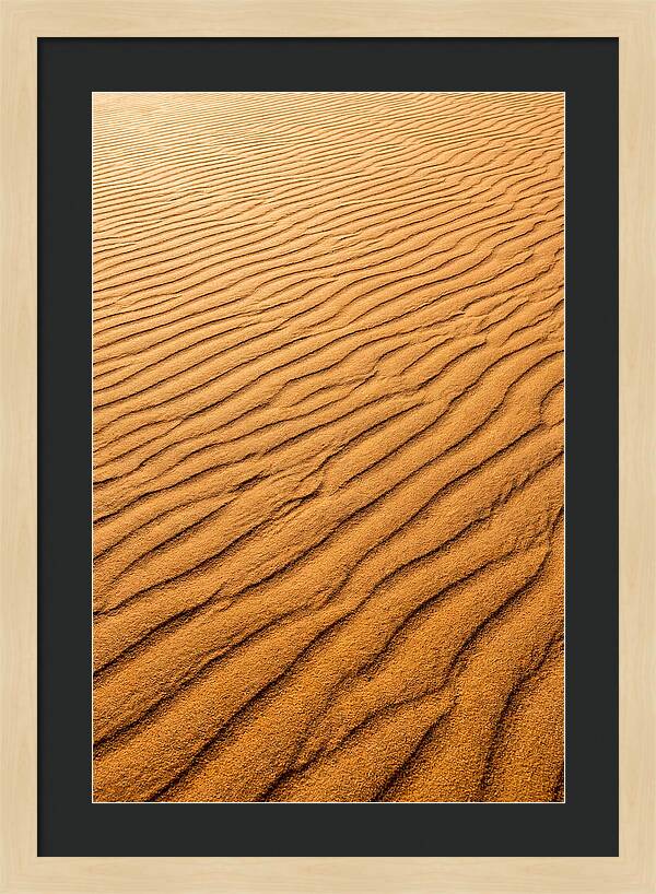 Sand Ripple Patterns In Golden Tones