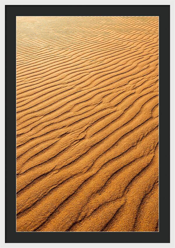Sand Ripple Patterns In Golden Tones