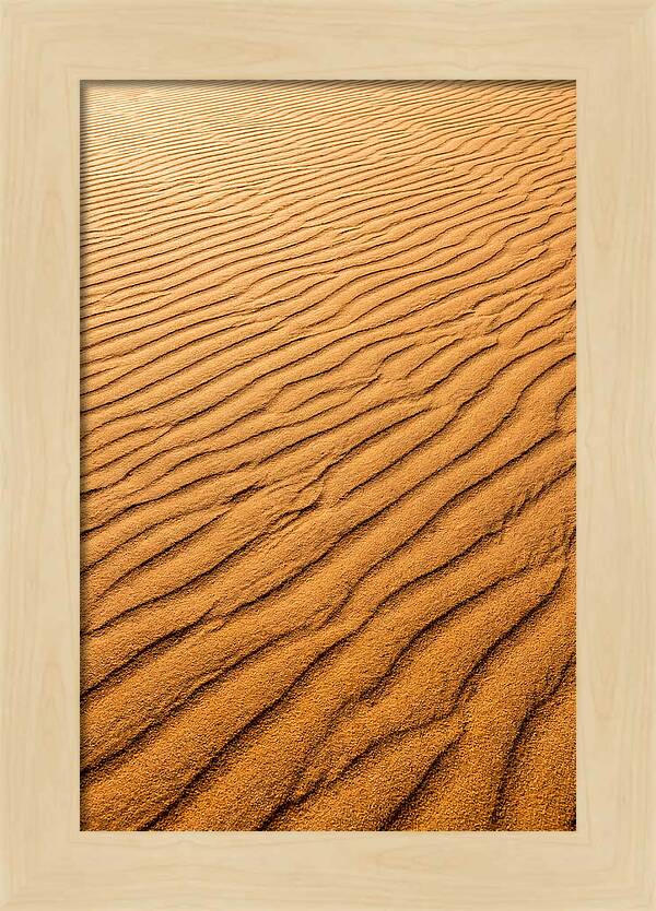 Sand Ripple Patterns In Golden Tones