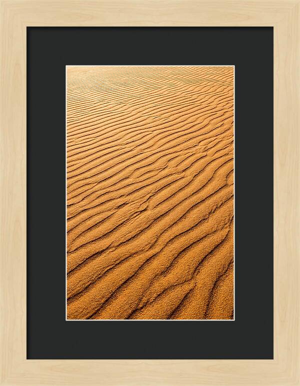 Sand Ripple Patterns In Golden Tones