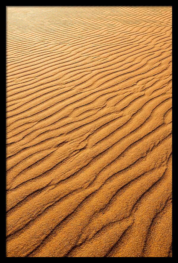 Sand Ripple Patterns In Golden Tones
