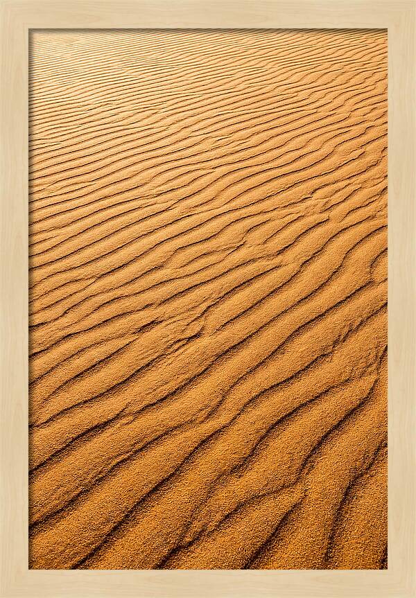 Sand Ripple Patterns In Golden Tones