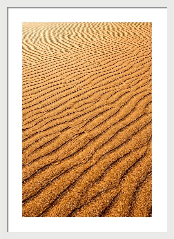 Sand Ripple Patterns In Golden Tones