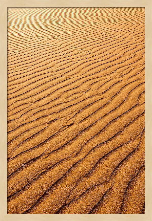 Sand Ripple Patterns In Golden Tones