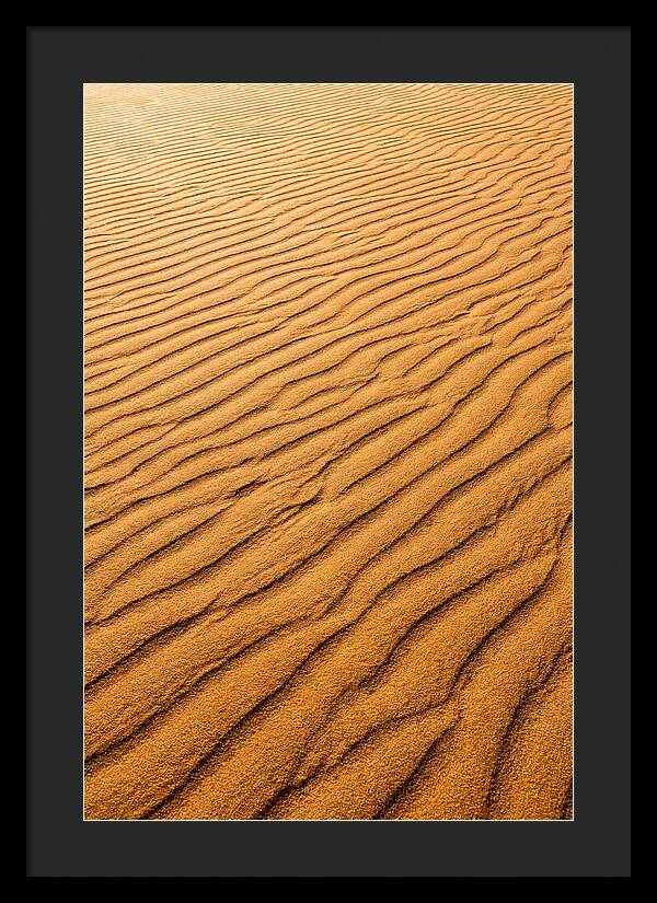 Sand Ripple Patterns In Golden Tones