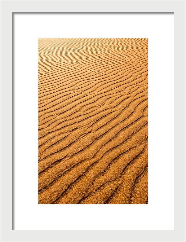 Sand Ripple Patterns In Golden Tones