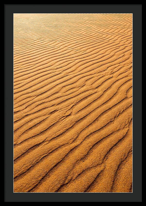 Sand Ripple Patterns In Golden Tones