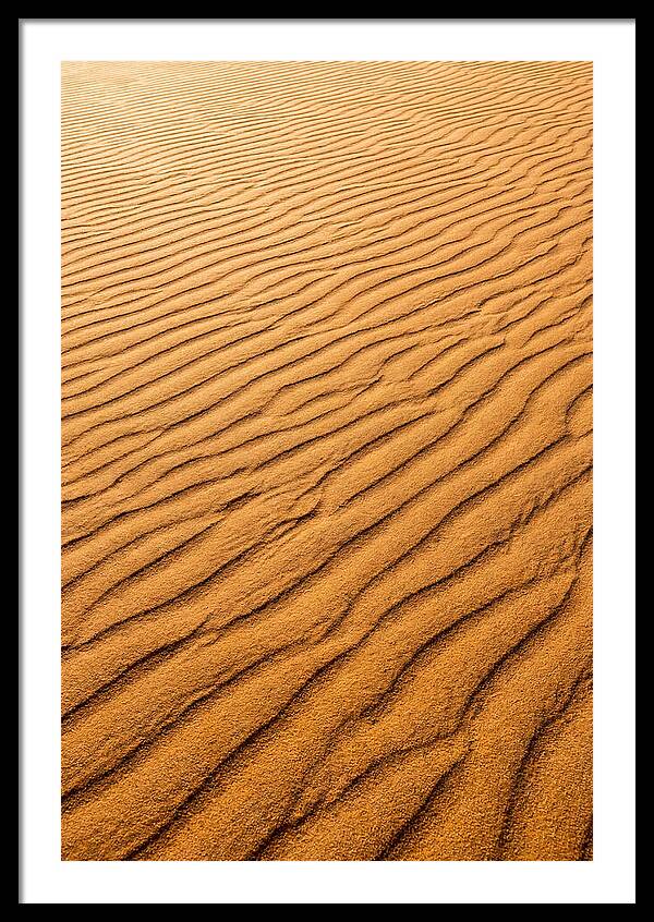 Sand Ripple Patterns In Golden Tones