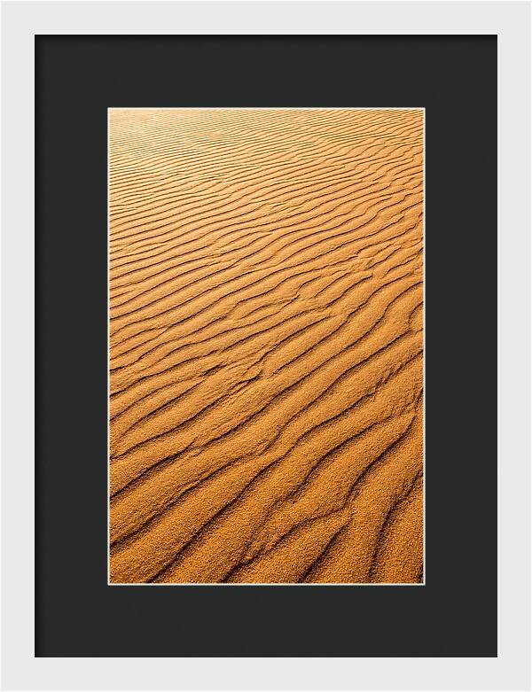 Sand Ripple Patterns In Golden Tones