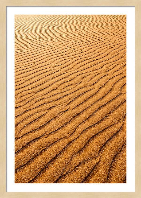 Sand Ripple Patterns In Golden Tones