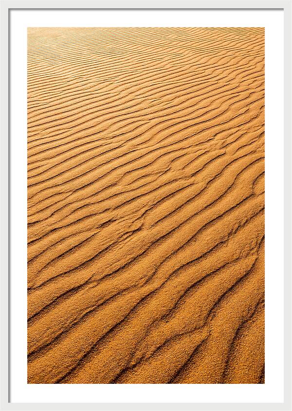 Sand Ripple Patterns In Golden Tones