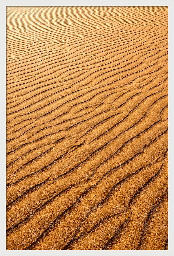 Sand Ripple Patterns In Golden Tones