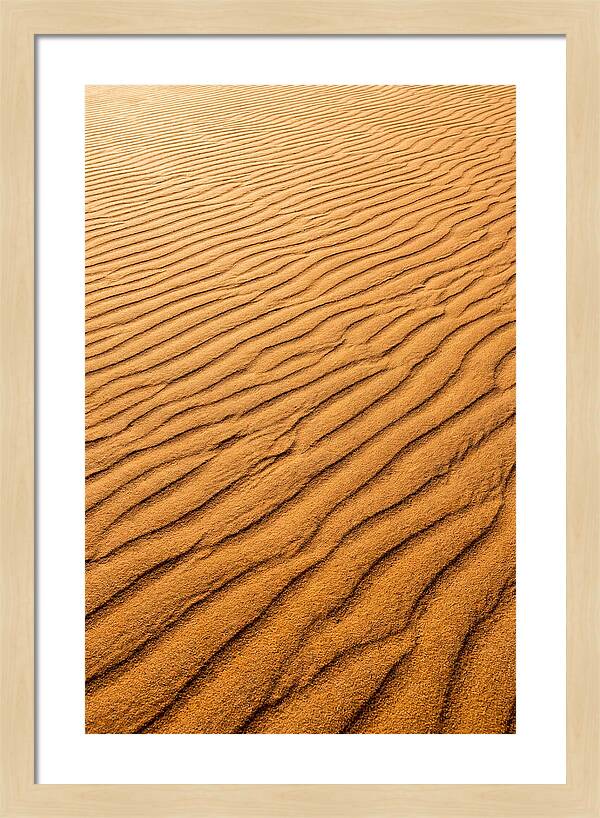 Sand Ripple Patterns In Golden Tones