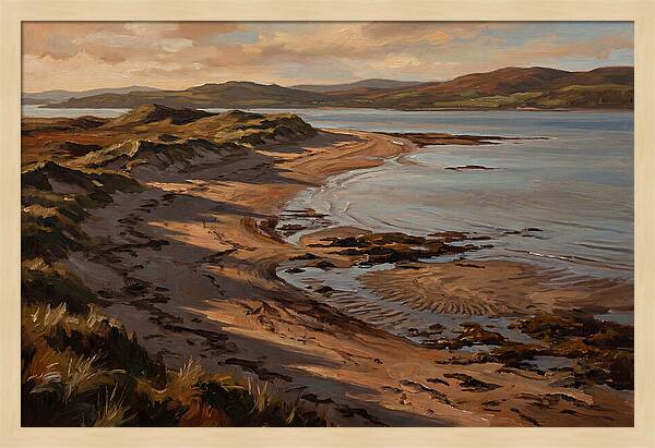 Sand Spit Extending Into Bay