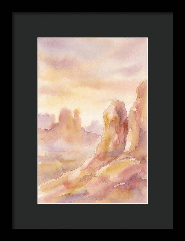 Sandstone Formations Glowing At Sunset
