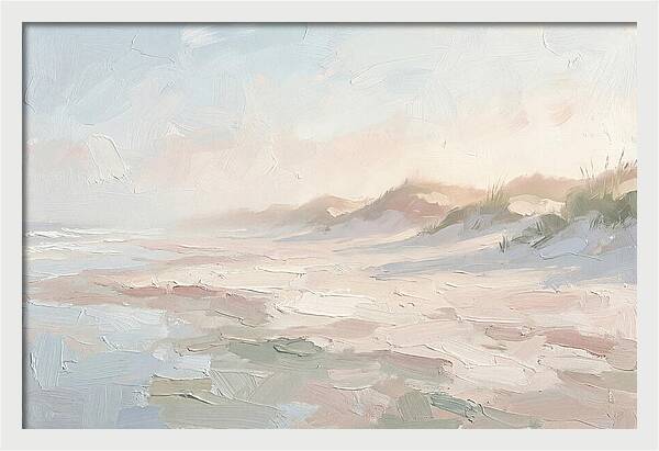 Sandy Beach Backed By Dunes