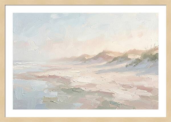 Sandy Beach Backed By Dunes