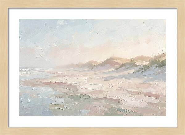 Sandy Beach Backed By Dunes