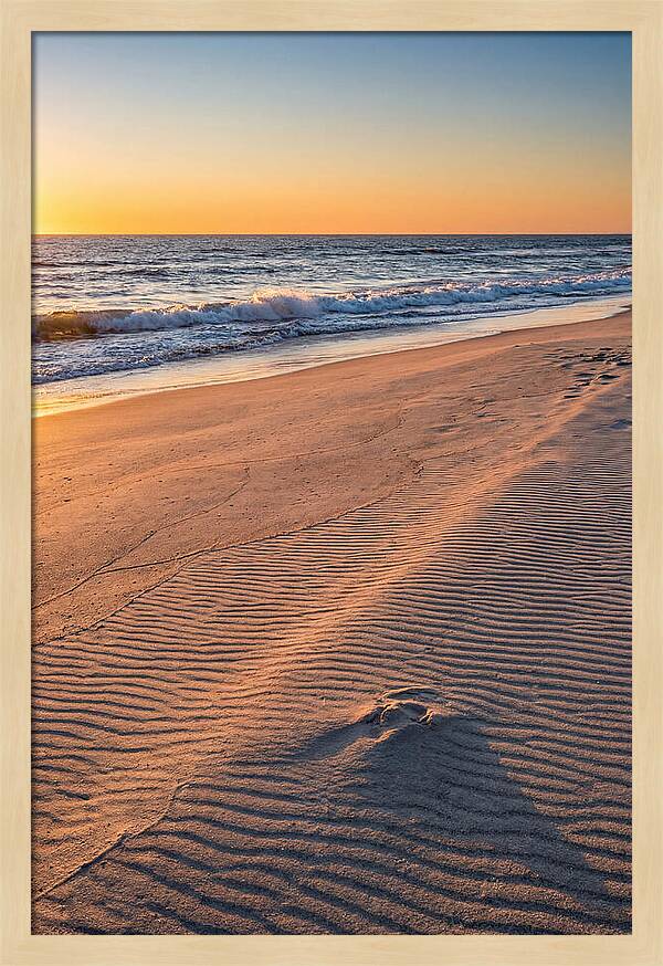 Sandy Shore At Sunset