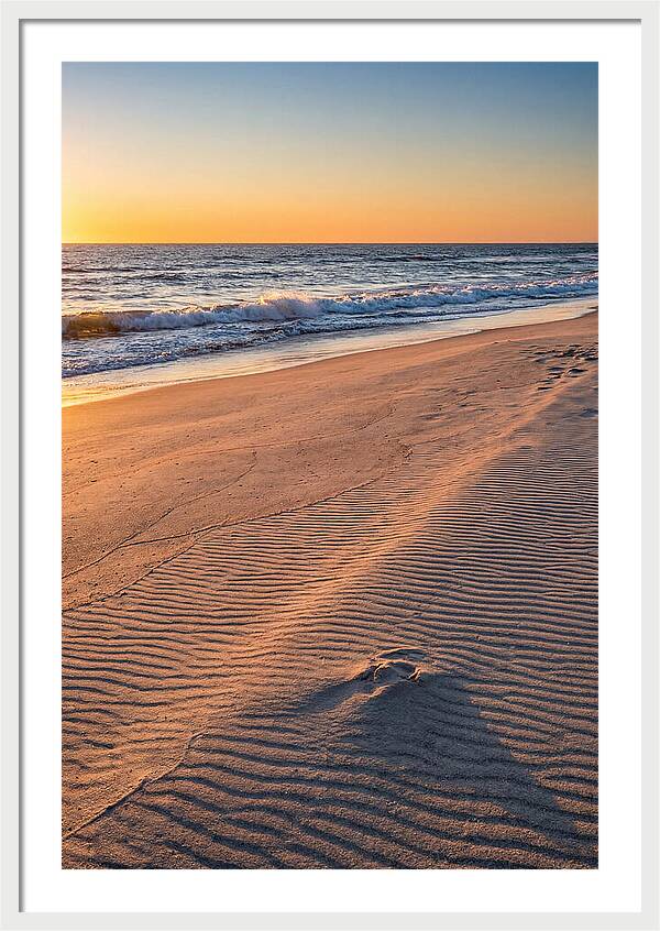 Sandy Shore At Sunset