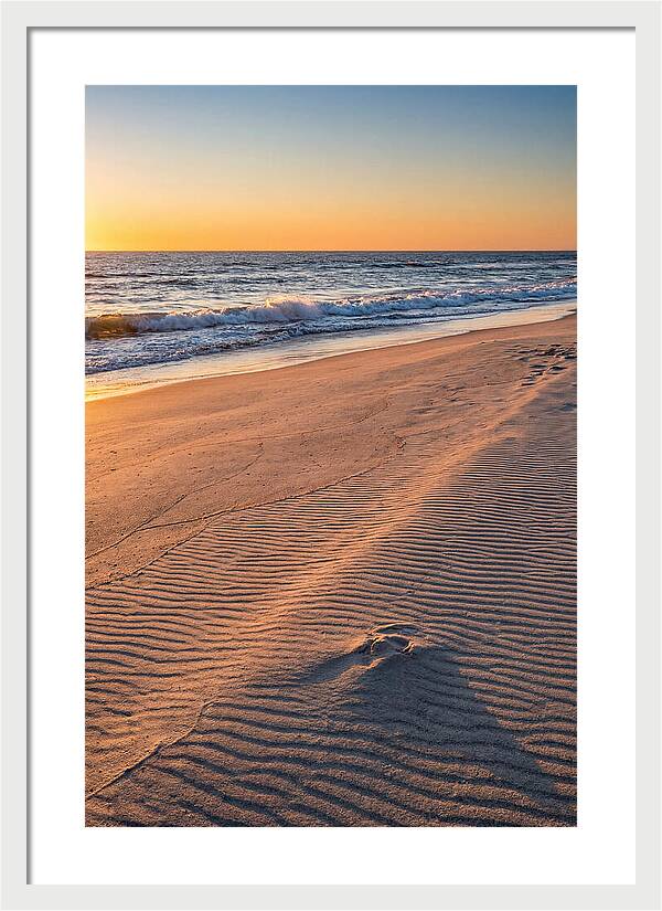 Sandy Shore At Sunset