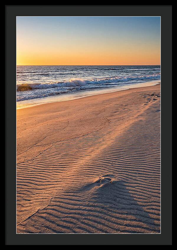 Sandy Shore At Sunset