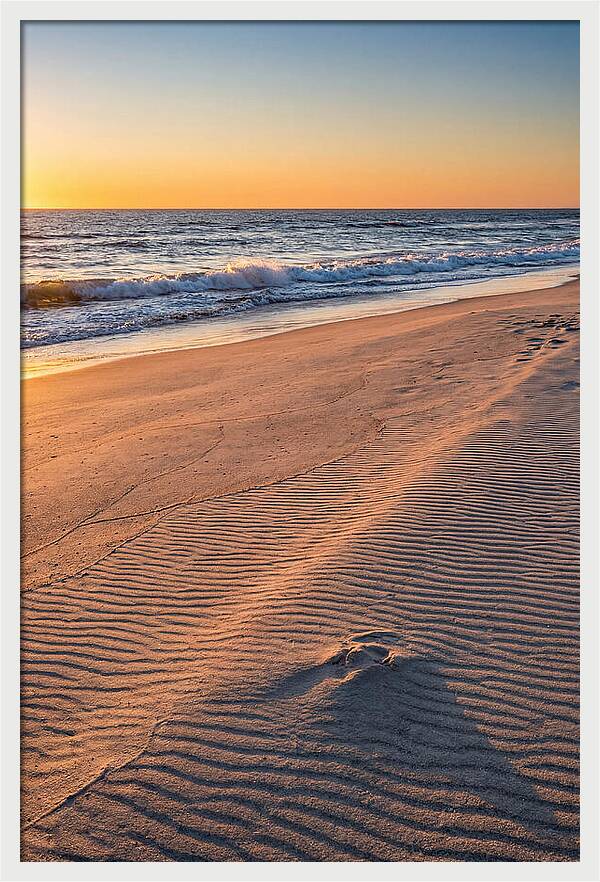 Sandy Shore At Sunset
