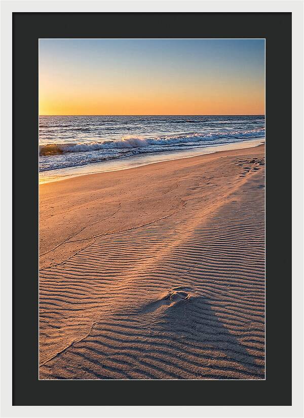 Sandy Shore At Sunset