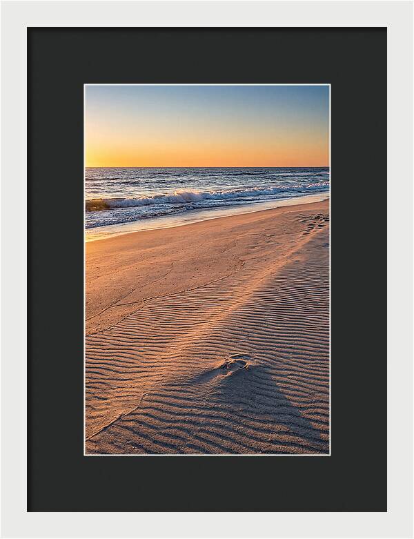 Sandy Shore At Sunset