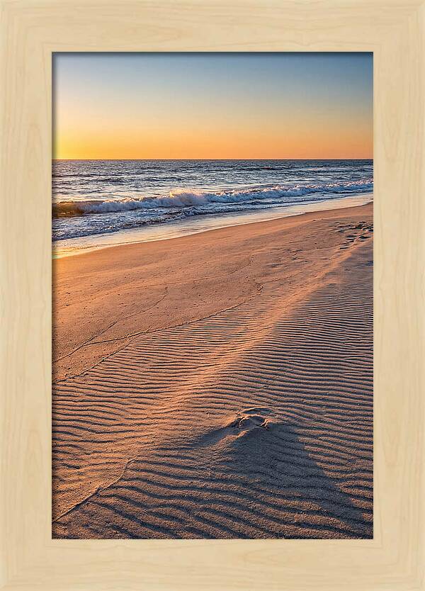 Sandy Shore At Sunset
