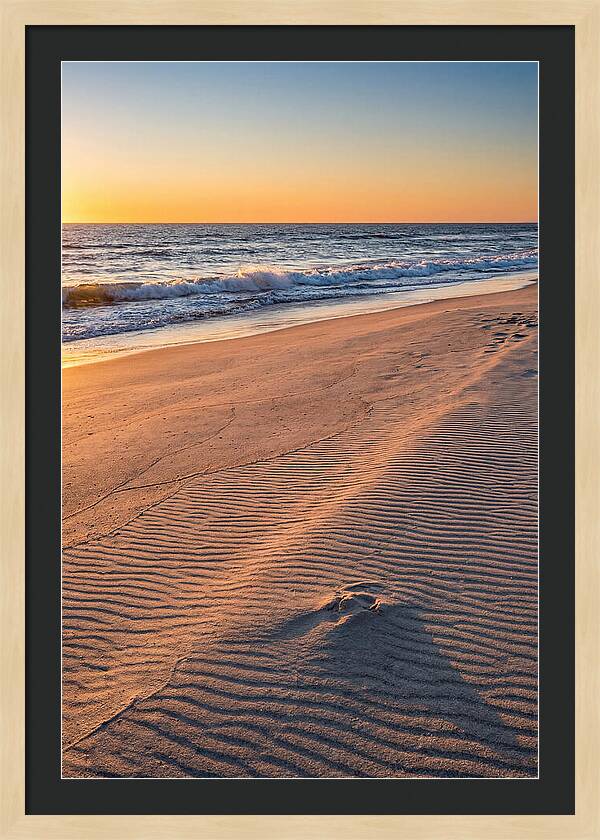 Sandy Shore At Sunset