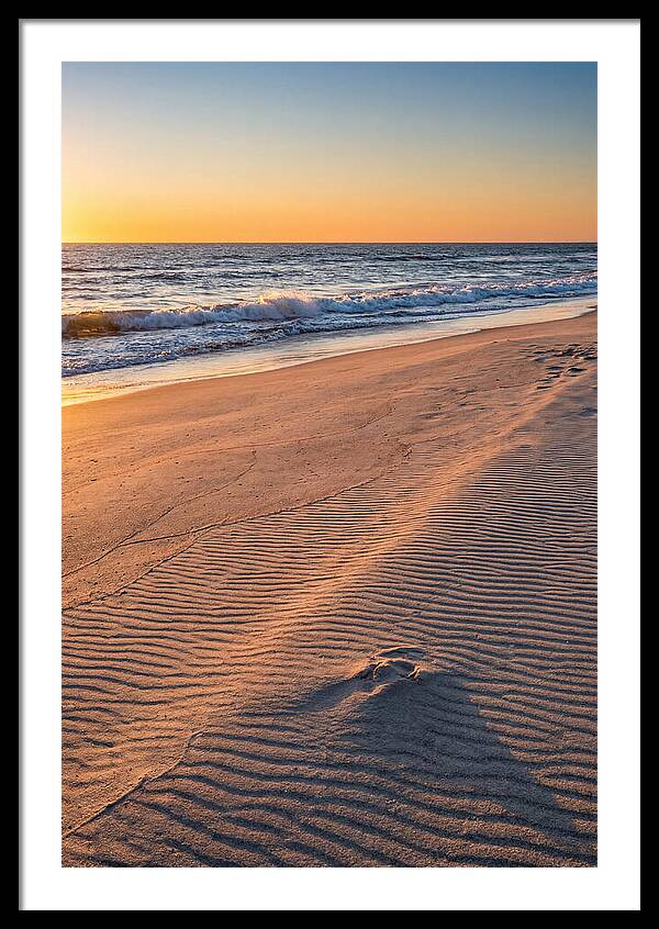 Sandy Shore At Sunset