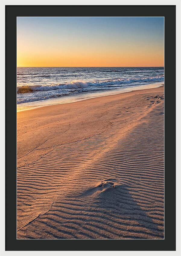 Sandy Shore At Sunset
