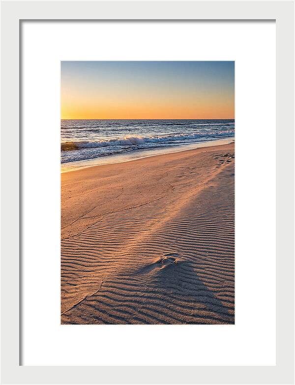 Sandy Shore At Sunset