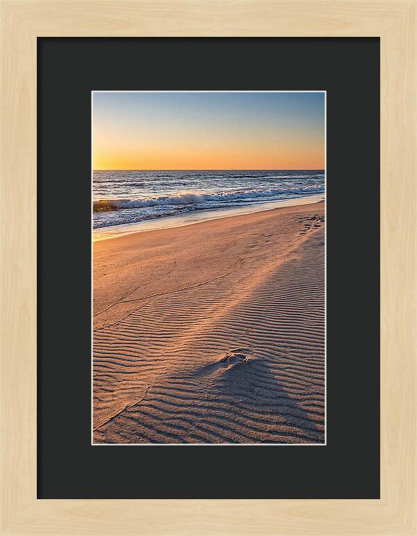 Sandy Shore At Sunset