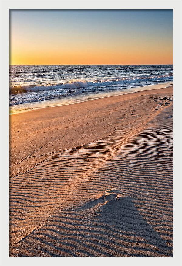 Sandy Shore At Sunset