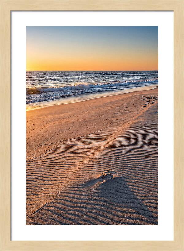 Sandy Shore At Sunset