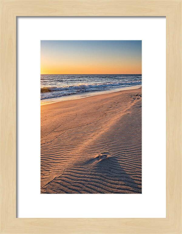 Sandy Shore At Sunset