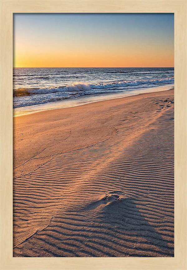 Sandy Shore At Sunset