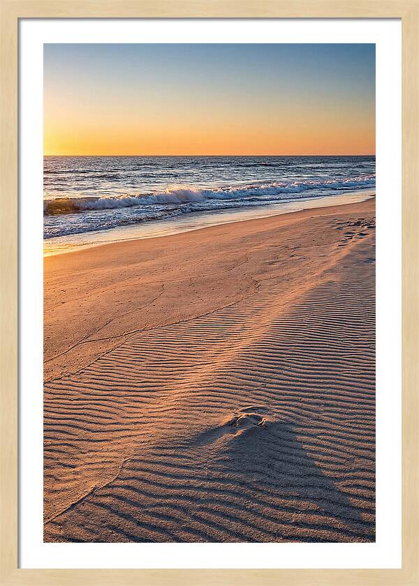 Sandy Shore At Sunset