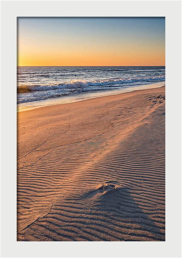 Sandy Shore At Sunset