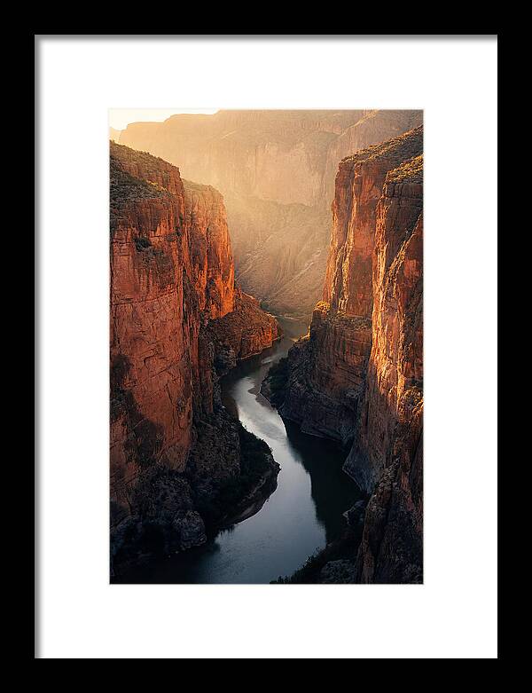 Santa Elena Canyon At Golden Hour