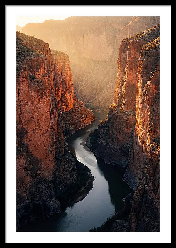 Santa Elena Canyon At Golden Hour