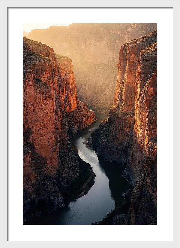 Santa Elena Canyon At Golden Hour