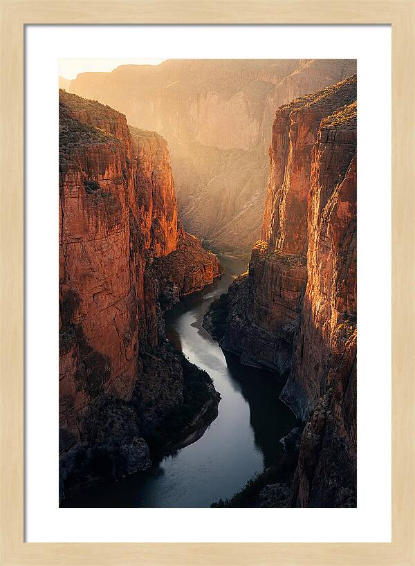 Santa Elena Canyon At Golden Hour