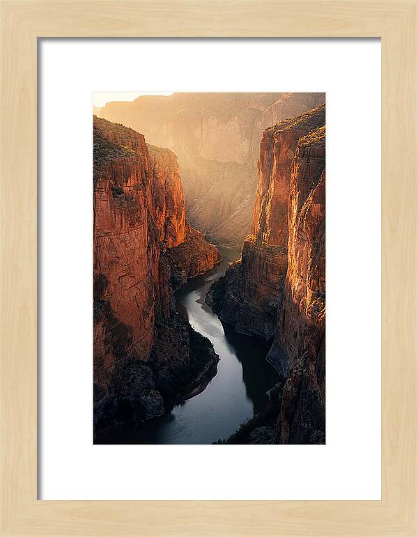 Santa Elena Canyon At Golden Hour