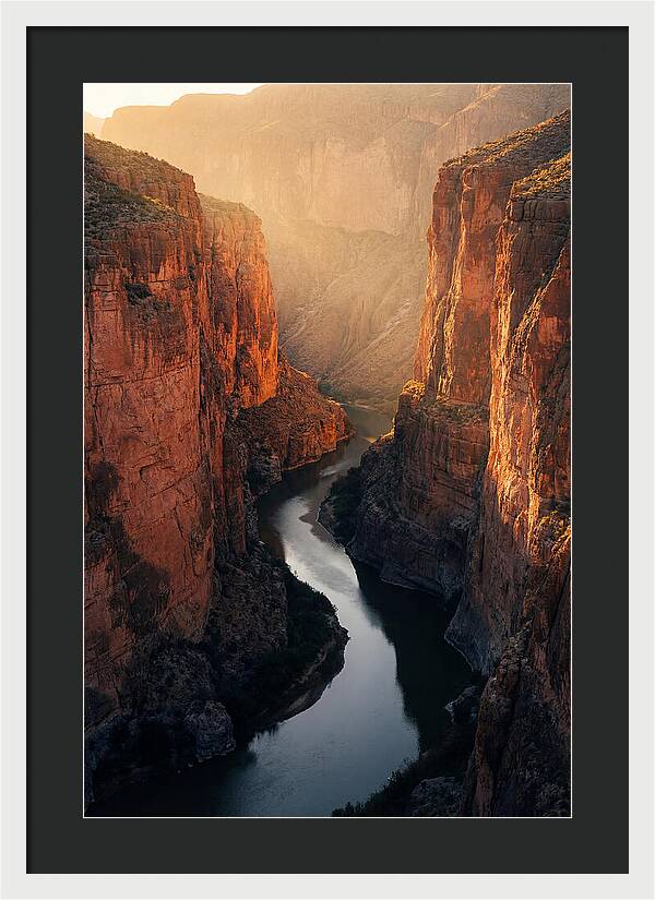 Santa Elena Canyon At Golden Hour
