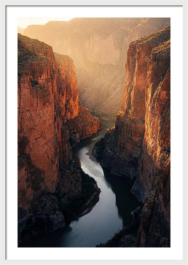 Santa Elena Canyon At Golden Hour