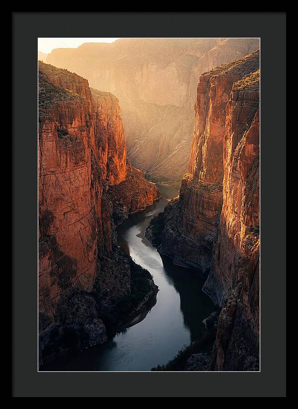 Santa Elena Canyon At Golden Hour