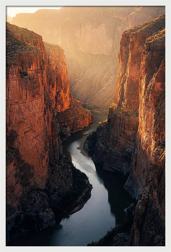Santa Elena Canyon At Golden Hour